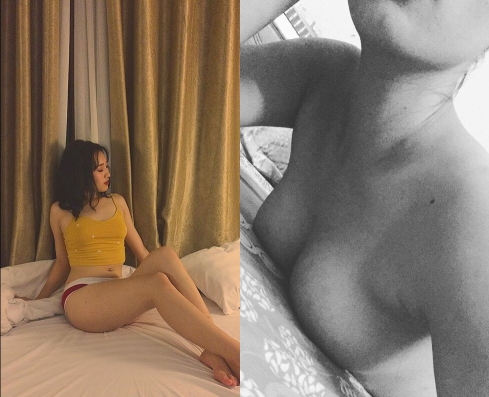 Pic + Gái xinh Dương Tiểu Vy body quá ngon, gửi cho trai.