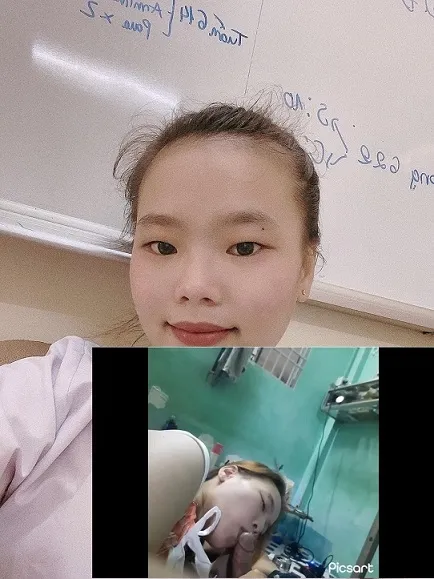 Chăn được bé điều dưỡng BV 30-4.